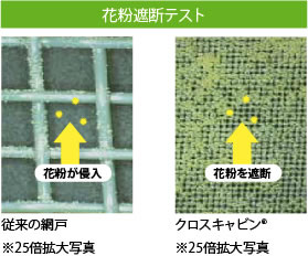 花粉対策網戸